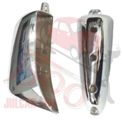 Coppia rostri cromati paraurti posteriore Bianchina Panoramica