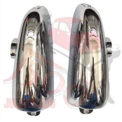 Coppia rostri cromati paraurti posteriore Bianchina Panoramica