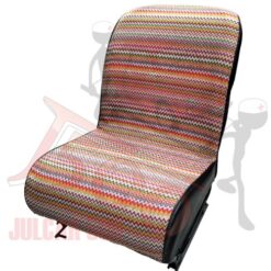 Coppia fodere coprisedili anteriori in tessuto con retro nero Fiat 500-600-126-Bianchina