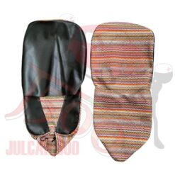 Coppia fodere coprisedili anteriori in tessuto con retro nero Fiat 500-600-126-Bianchina