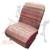 Coppia fodere coprisedili anteriori in tessuto con retro bordeaux Fiat 500-600-126-Bianchina