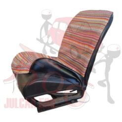 Coppia fodere coprisedili anteriori in tessuto con retro ocra Fiat 500-600-126-Bianchina