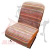 Coppia fodere coprisedili anteriori in tessuto con retro ocra Fiat 500-600-126-Bianchina
