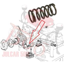 Molla valvola pressione olio Fiat 500 Giardiniera