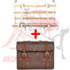 Kit Portapacchi verniciato a polvere con bacchette in legno + Valigia marrone Fiat 500