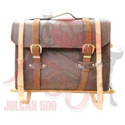 Kit Portapacchi cromato con bacchette in legno + Valigia marrone Fiat 500