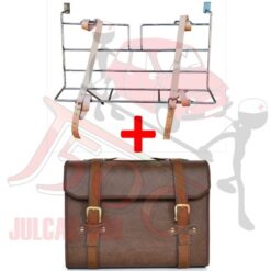 Kit Portapacchi cromato + Valigia marrone Fiat 500