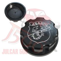 Tappo serbatoio benzina Abarth in alluminio nero Fiat 500