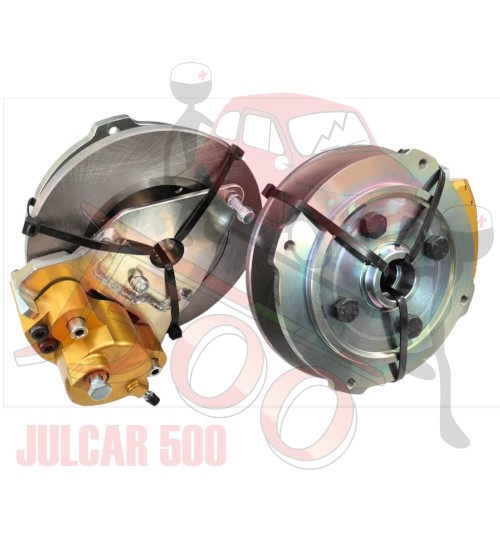 Kit frenia a disco anteriori mono-pompante Fiat 500