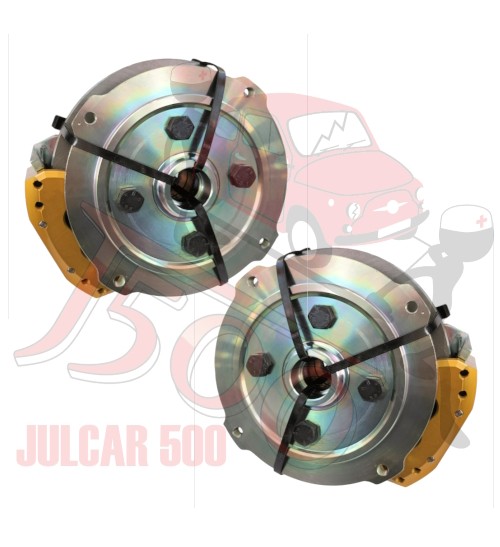 Kit frenia a disco anteriori mono-pompante Fiat 500