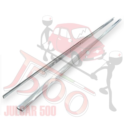 Coppia modanature sottoporta in alluminio Bianchina Trasformabile-Berlina-Cabrio Eden Roc