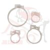 Kit fascette fissaggio cuffie scatola sterzo Fiat Panda