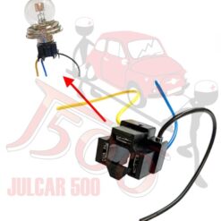 Connettore portalampada faro anteriore Fiat 500-126-600