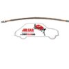 Tubo freni in rame posteriore con molle Fiat 500