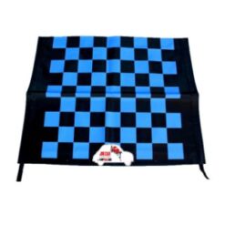Telo capote a scacchi blu-neri Fiat 500 F/L/R