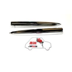 Coppia baffi fregio anteriore Fiat 500 N/D in alluminio