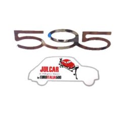 Scritta cromata 595 Abarth per cofano motore 11,5 x 2,5 cm
