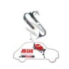 Scritta cromata SS Abarth per cofano motore 4 x 6 cm