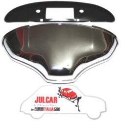 Fanalino luce targa in alluminio cromato Fiat 500