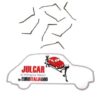 Kit 8 mollette cornice faro Fiat 500