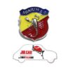 Fregio scudetto Abarth 5 x 4 cm