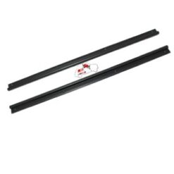 Coppia battitacco alluminio anodizzato nero Fiat 500 L