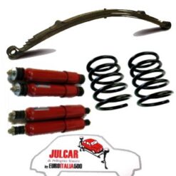 Kit assetto sportivo con molle nere da 17 cm Fiat 500