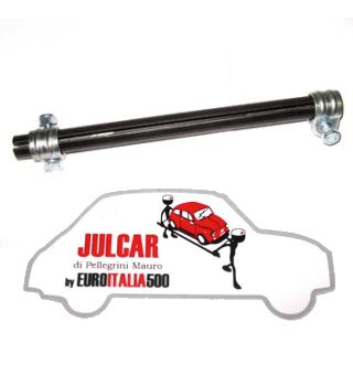 Tubo filettato con collari collegamento testine sterzo Fiat 500/126