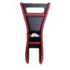 Portaradio in ecopelle nero con bordo rosso Fiat 500