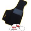 Kit sovratappeti bordo giallo Fiat 500 ( 4 pezzi )