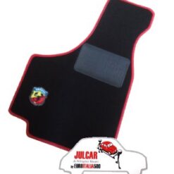 Kit sovratappeti Abarth bordo rosso Fiat 500 ( 4 pezzi )