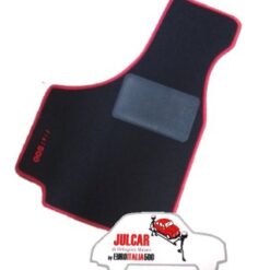 Kit sovratappeti bordo rosso Fiat 500 ( 4 pezzi )