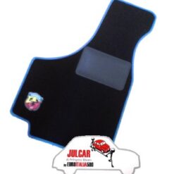 Kit sovratappeti Abarth bordo blu Fiat 500 ( 4 pezzi )