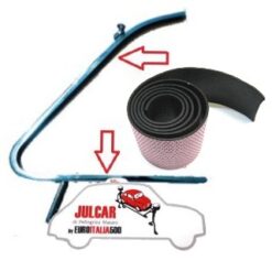 Coppia guarnizione tra telaio e vetro deflettore Fiat 500