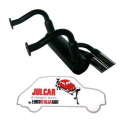 Marmitta sportiva con due terminali cromati Fiat 500 F/L