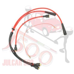 Cavi candela rossi bobina destra in silicone Fiat 500 F/L/R