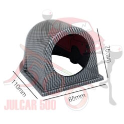 Alternative view of Portastrumento a 1 foro diametro 52 mm Carbon Look Fiat 500-126-600