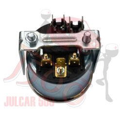 Alternative view of Strumento pressione olio Abarth giallo con taratura VDO 0-10 Bar Ø 52 mm Fiat 500-126