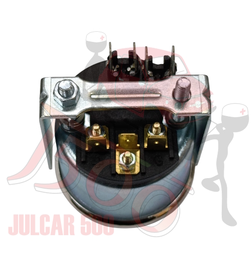 Strumento pressione olio Abarth blu con taratura VDO 0-10 Bar Ø 52 mm Fiat 500-126 - immagine 2