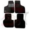 Kit sovratappeti in moquette nero con bordo nero Fiat 600
