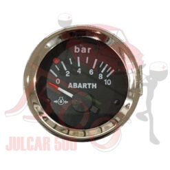 Strumento pressione olio Abarth nero con taratura VDO 0-10 Bar Ø 52 mm Fiat 500-126
