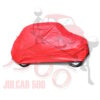 Telo copriauto da interno rosso Fiat 500
